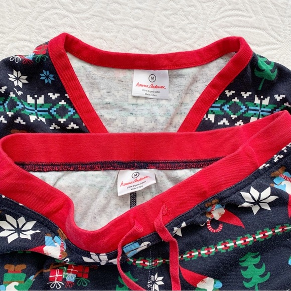 Hanna Andersson‎ Women's Organic Cotton Longsleeve PJ Set, Gnome Sweet Gnome - Picture 2 of 2